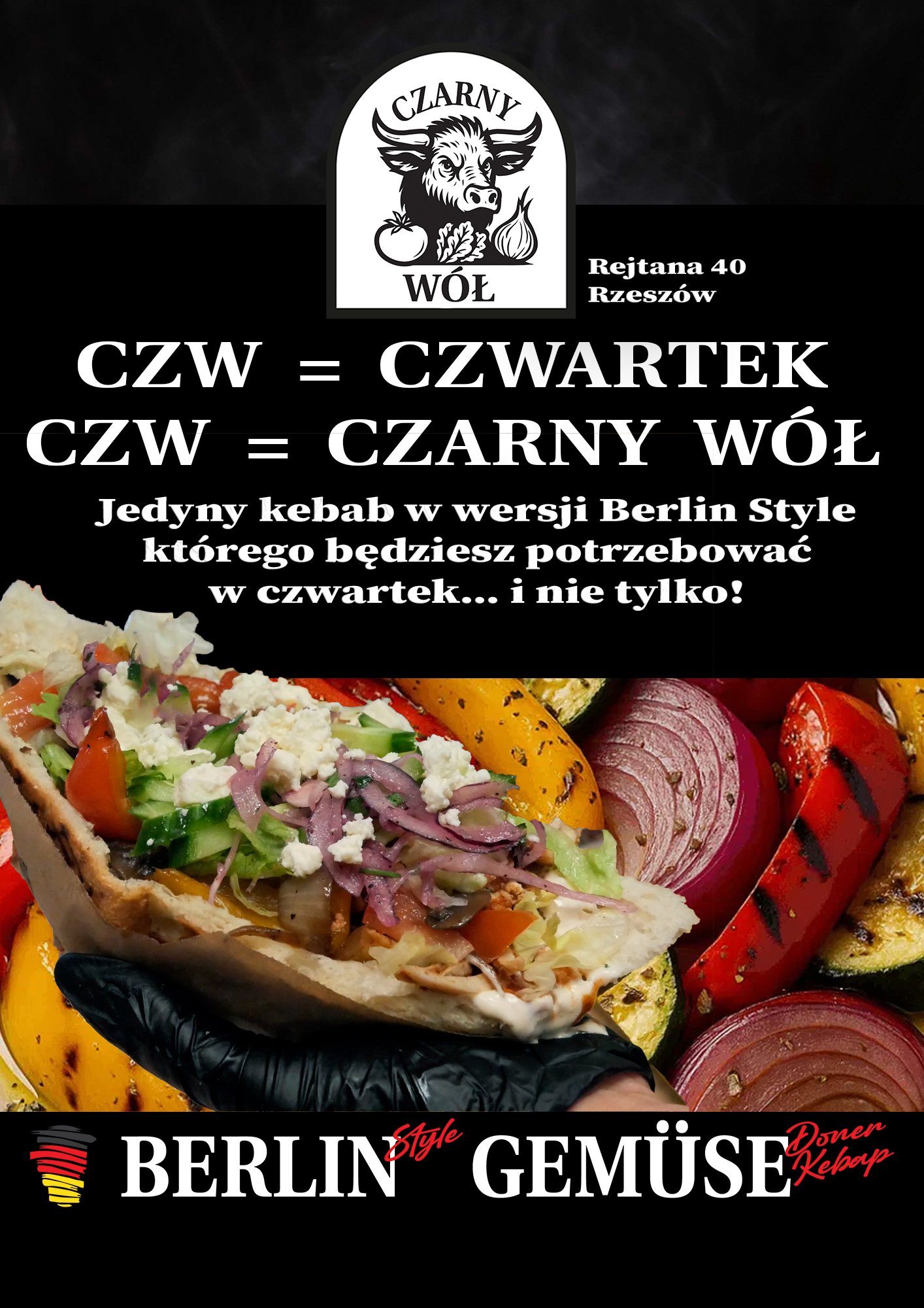 CZW to Czwartek, Czarny Wół - rzemieślniczy kebab Rzeszów i Berlin style